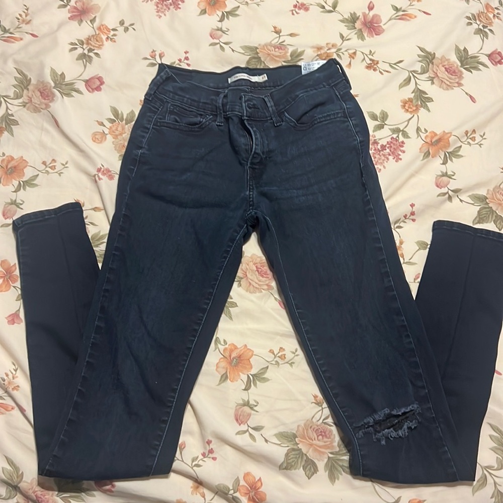 Levi’s 710 super skinny black jeans